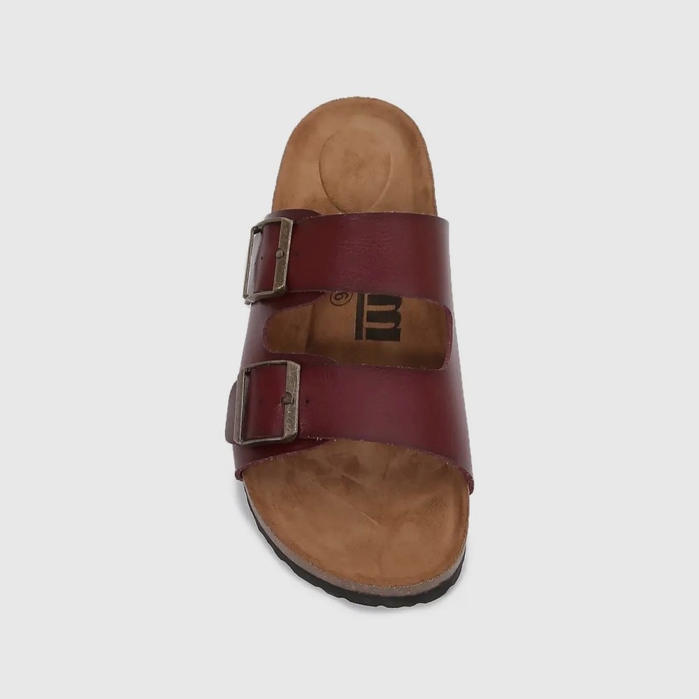Burgundy Sandals with Stylish Design